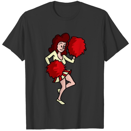 Cartoon Cheerleader T-shirt