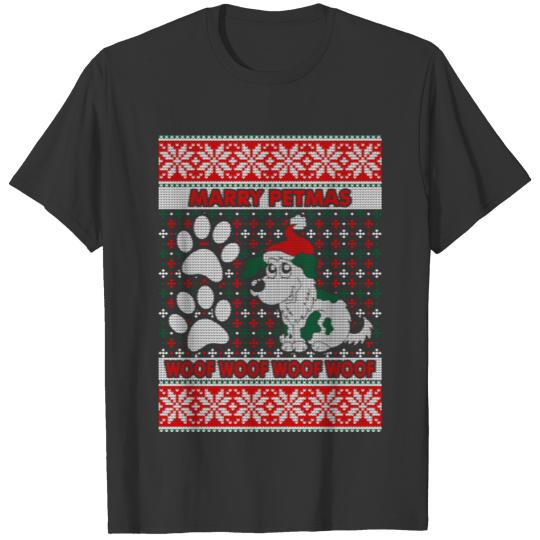 Marry Petmas Woof Ugly Christmas T-shirt