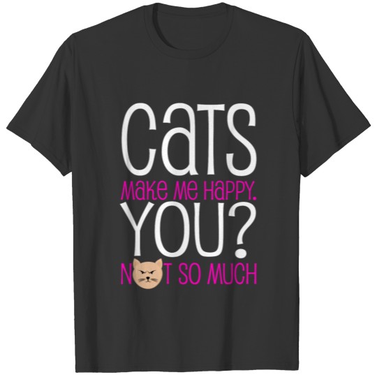 cat pet pets kitty animal meow sweet happy gift ne T Shirts