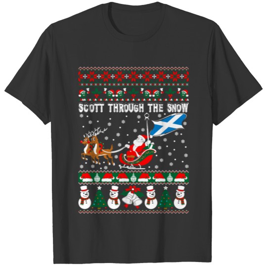 Scott Through The Snow Ugly Christmas Sweater T-shirt