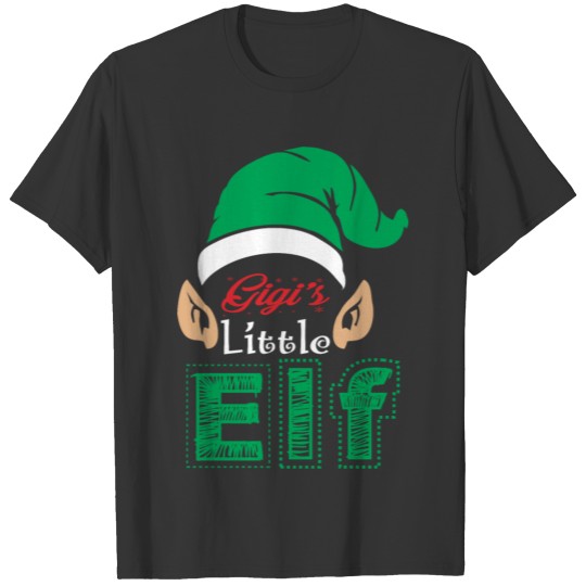 Gigis Little Elf Christmas Xmas T-shirt