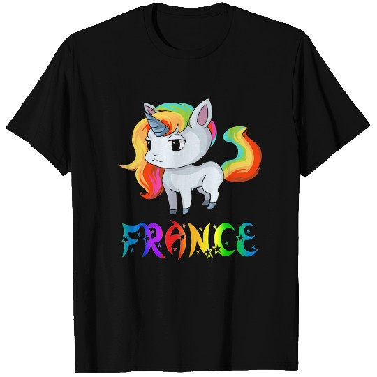 France Unicorn T Shirts