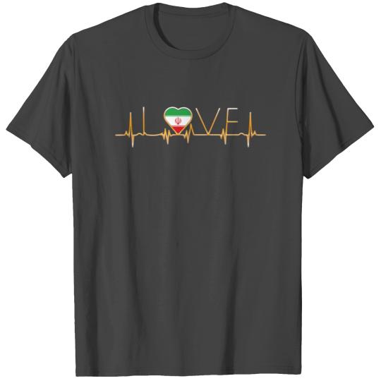 home roots heimat love heart from Iran T Shirts