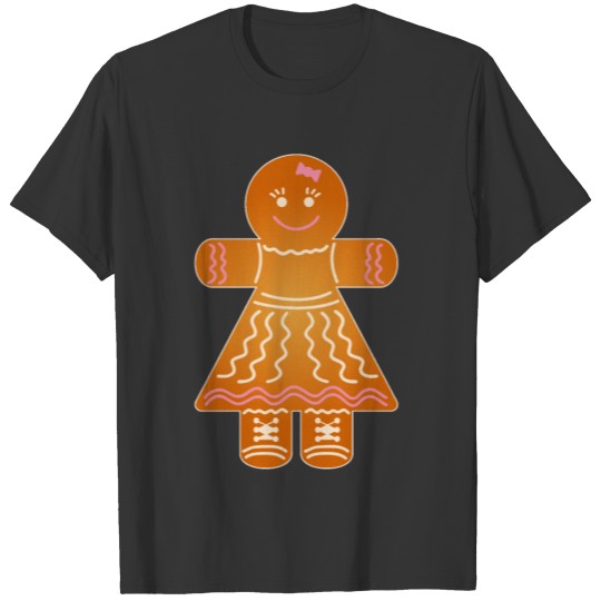 Gingerbread Woman Christmas gift partner love xmas T Shirts