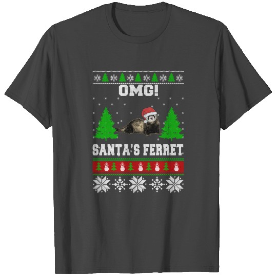 OMG! Santa's Ferret, Best T Shirts For Ferret Lover
