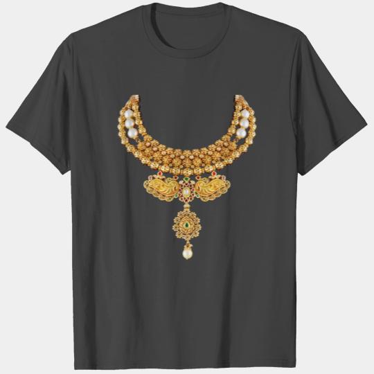 indian necklace jewelry gemstone bling T Shirts / cu