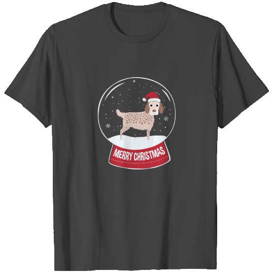 English Setter Merry Christmas Snowball T Shirts