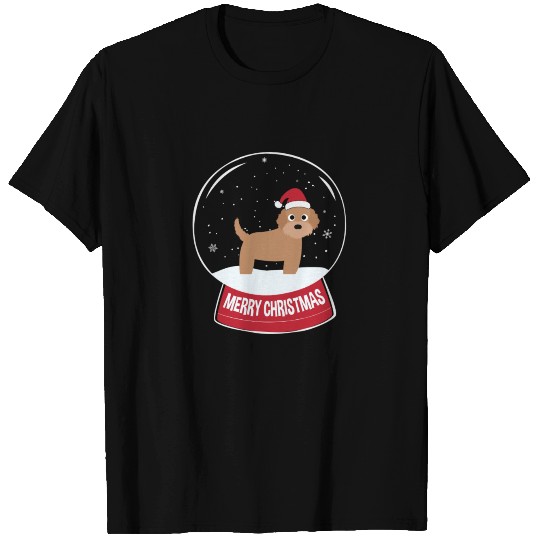 Labradoodle Merry Christmas Snowball T Shirts