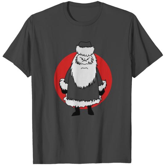 Angry bad santa Claus T Shirts