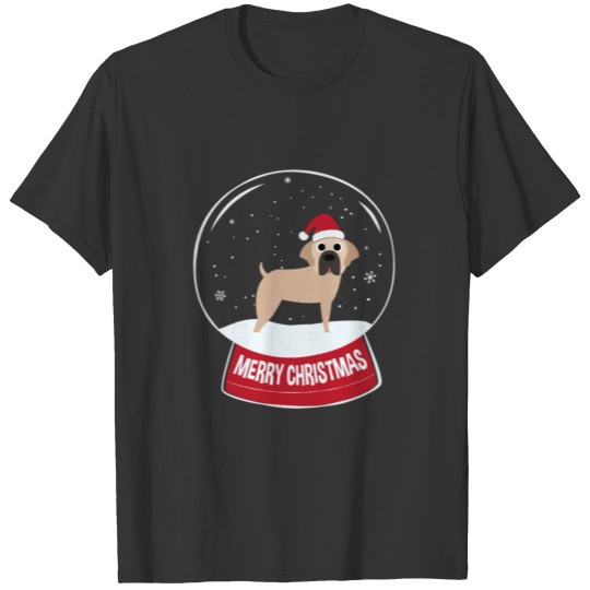 Mastiff Merry Christmas Snowball T Shirts