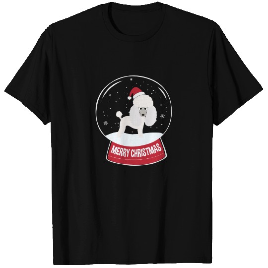 Poodle Merry Christmas Snowball T Shirts
