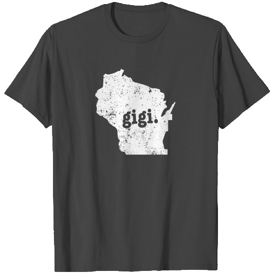 Gigi Wisconsin Grandma Grandmother T Shirts