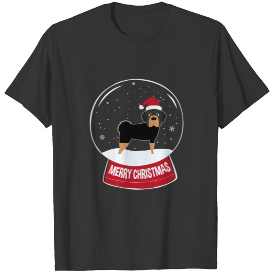 Tibetan Mastiff Merry Christmas Snowball T Shirts