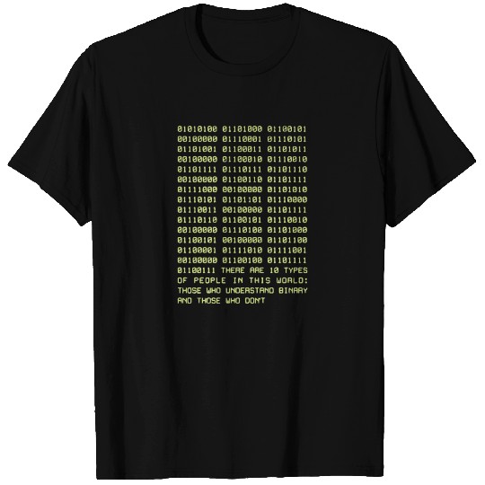 Binary Funny Computer Programmer T Shirts