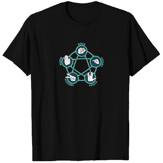 ROCK PAPER SCISSORS LIZARD SPOCK T Shirts