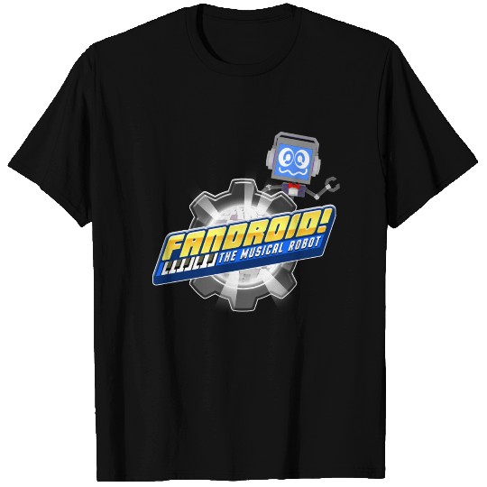 Fandroid Logo with Waving Fandroid T Shirts
