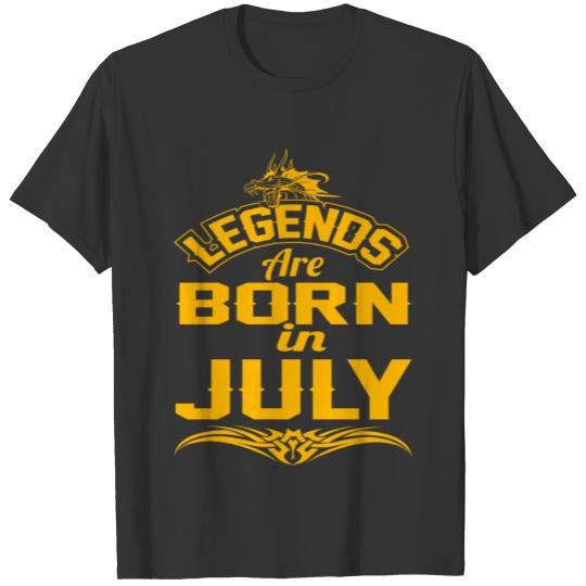 LEGENDS ARE BORN IN JULY JULY LEGENDS QUOTE SHIRT T-shirt