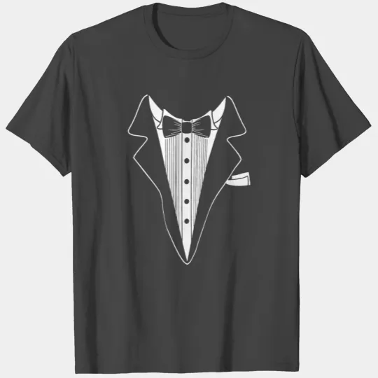 Tuxedo Suit Tie Wedding Fancy Dress Stag Party T Shirts