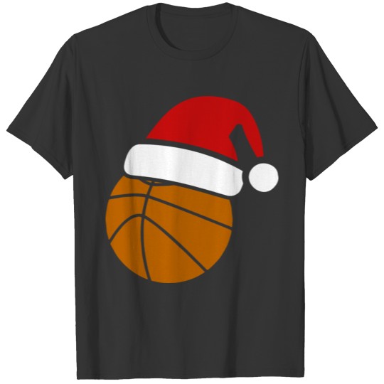 Christmas Hat Basketball T Shirts