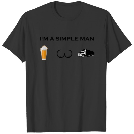 simple man boobs bier beer titten lkw png T-shirt