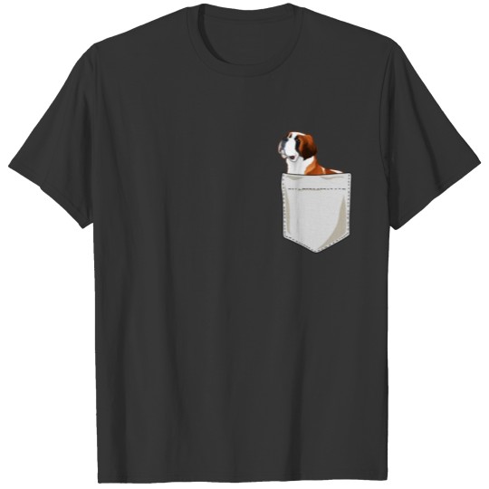 Just Go Everywhere With My Saint Bernard In Pocket T Shirts