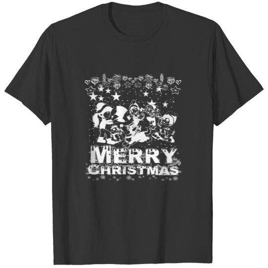 GIFT - MERRY CHRISTMAS CHILDREN WHITE T Shirts