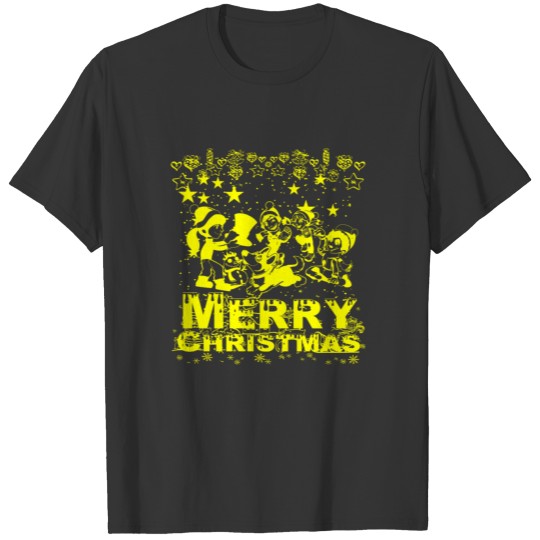 GIFT - MERRY CHRISTMAS CHILDREN YELLOW T Shirts