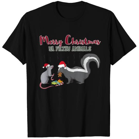 Merry Christmas Ya Filthy Animals Gift Idea T Shirts
