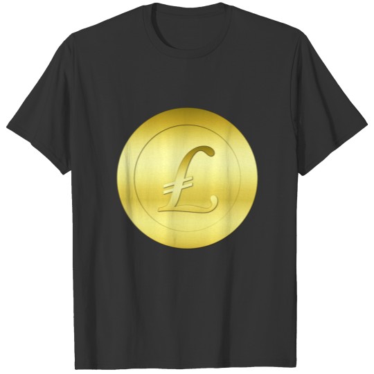 Gold Litecoin Circle T-shirt