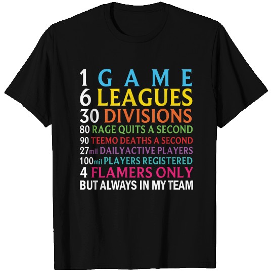 League of Legends troll rage quit and flamers T Shirts