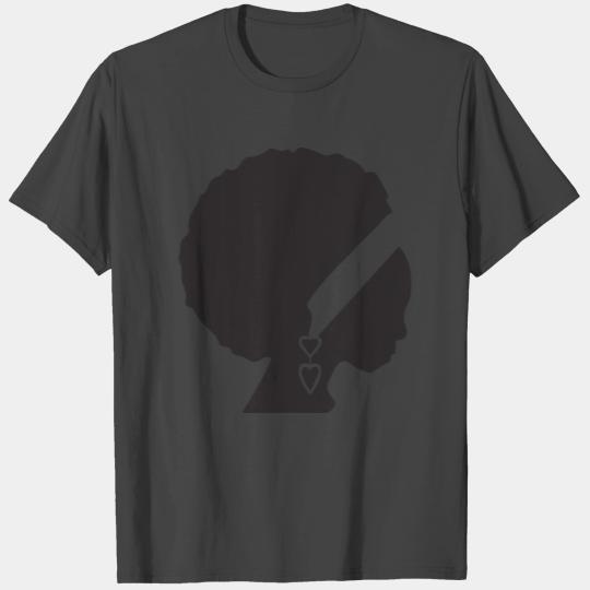 African American Woman Silhouette Black Beautiful T Shirts