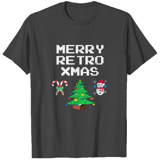 8 Bit - merry christmas T Shirts