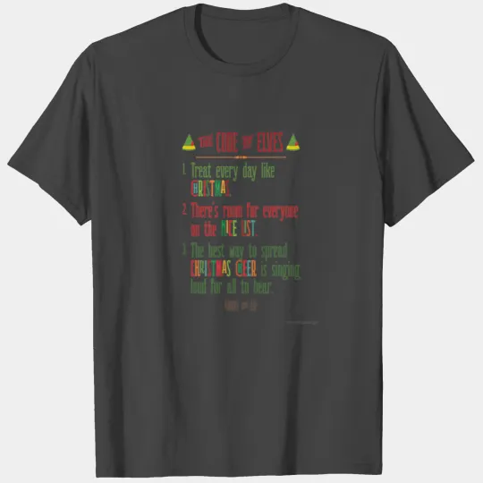 Buddy the Elf The Code of Elves T Shirts