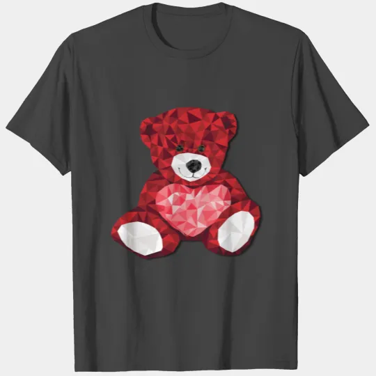 Red Velvet Valentine's Day Bear T Shirts