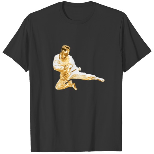 Golden Karate Jump T-shirt