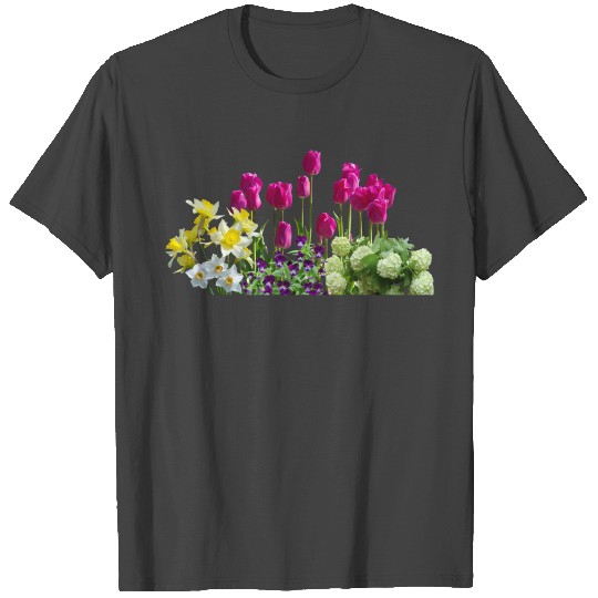 pansy tulips hydrangea daffodils hortensie tulpen T Shirts