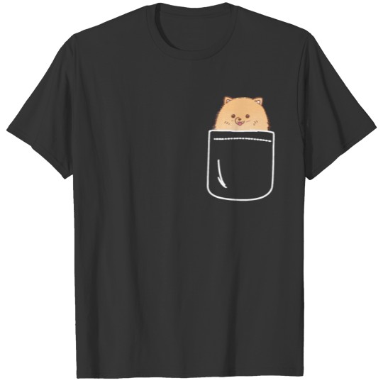 Pomeranian In Your Pocket Funny Puppy Love T Shirts