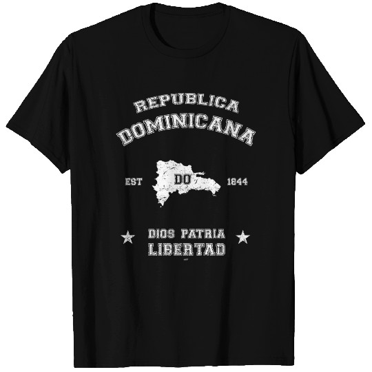 Dominican Republic vintage map T Shirts
