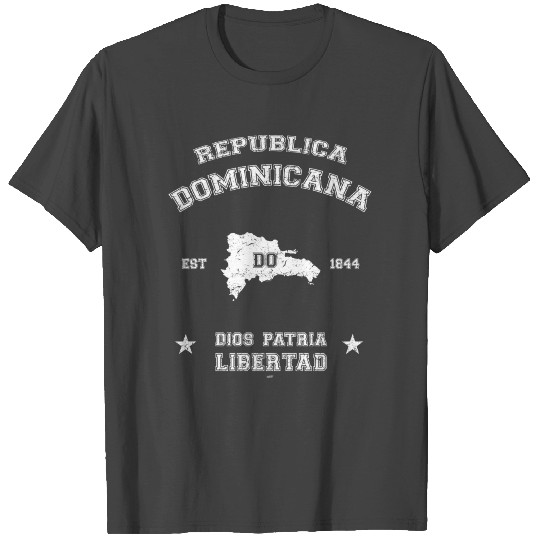 Dominican Republic vintage map T Shirts