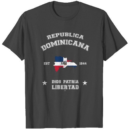 Dominican Republic vintage map T Shirts