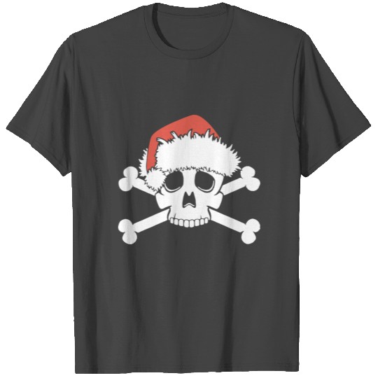 EMO SANTA SKULL MERRY NIGHTMARE CHRISTMAS SKELETON T Shirts