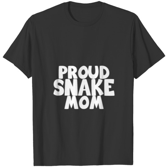 proud snake mom white T Shirts