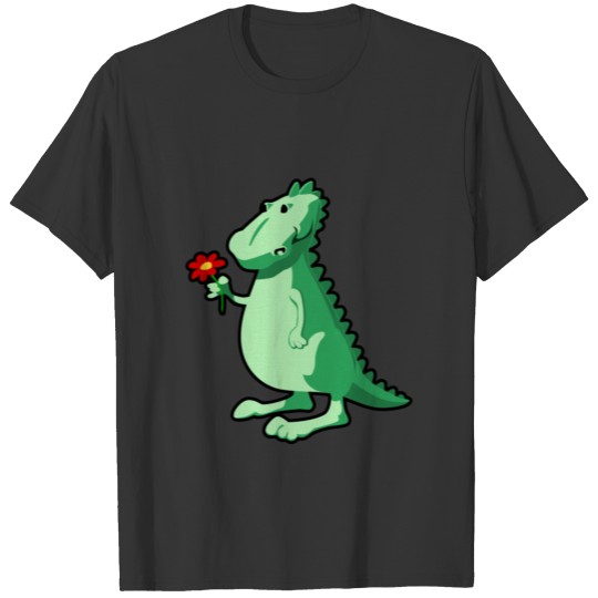 Cute Funny Cute Dino Comic Drawing T Shirts