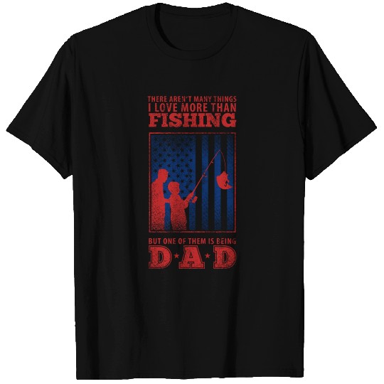 Fishing Dad USA T Shirts