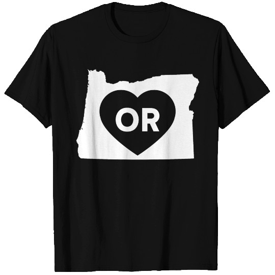 I Love Oregon State White T Shirts