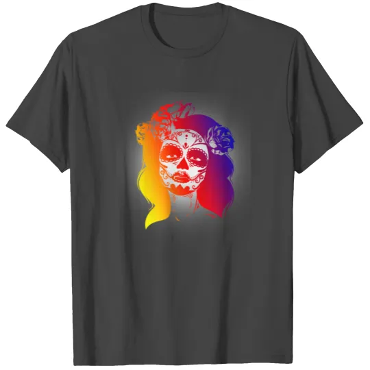 BEautiful Sugar Skull Design Design T Shirts