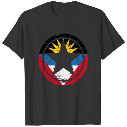 wurzeln liebe stern herz heimat Antigua Barbuda pn T-shirt