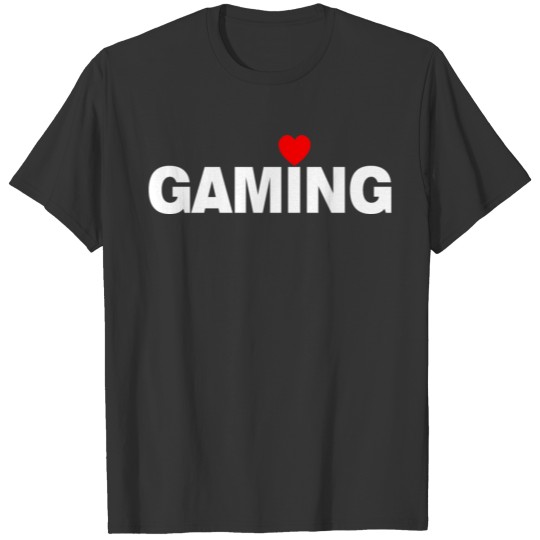 Gaming Love heart Gamer gift idea present T-shirt