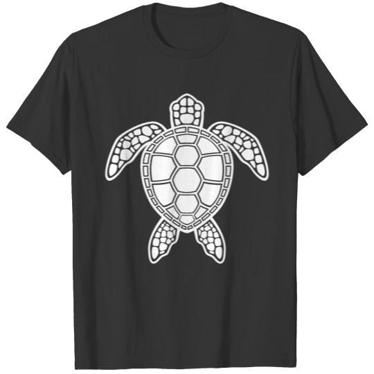 Sea Turtle Design White T Shirts