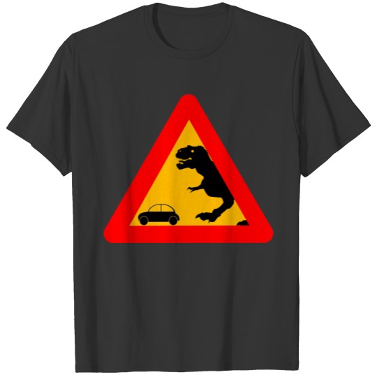 warning tyrannosaurus rex trex dinosaurier T Shirts